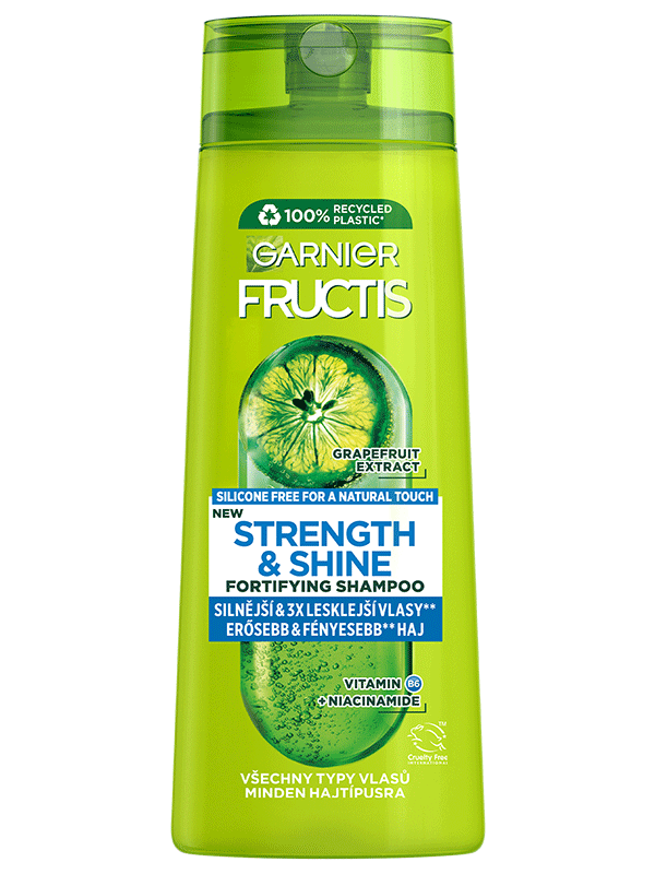 Fructis Strength & Shine hajerősítő sampon mindenféle gyenge és fakó hajra