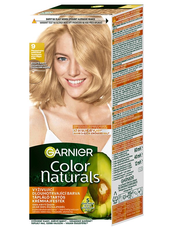 Color Naturals Tartós hajfesték 9 Természetes extra világos szőke