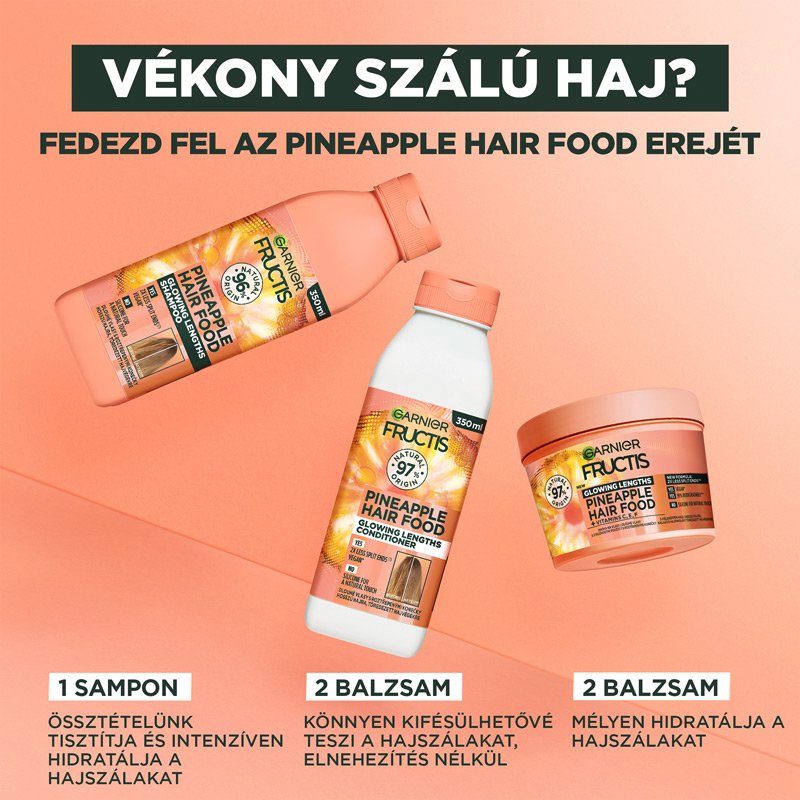 Hair Food Pineapple Rahyogást fokozó sampon - 3