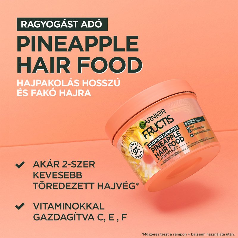 Fructis Hair Food Pineapple hajpakolás - 3